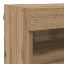 TV vægenheder med LED 5 pcs Artisan Egetræ 80 x 30 x 40 cm