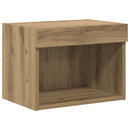 TV vægenheder med LED 5 pcs Artisan Egetræ 80 x 30 x 40 cm
