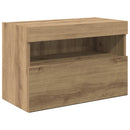 TV Vægmonteringer 6 pcs Artisan Egetræ Konstrueret træ