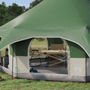 Familietelt Grøn 10-personers 185T Polyester med PU Coating