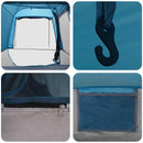 Tunneltelt Blå 361 x 235 x 147 cm 185T Polyester med PU Coating