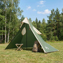 2-i-1 regnponcho med hætte Grøn 262 x 126 x 130 cm