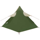 2-i-1 regnponcho med hætte Grøn 262 x 126 x 130 cm