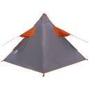 2-i-1 regnponcho med hætte Grå og orange 262 x 126 x 130 cm
