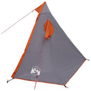 2-i-1 regnponcho med hætte Grå og orange 262 x 126 x 130 cm