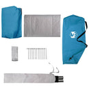 Backpacking Telt Blå 2-personers 185T Polyester med PU Coating