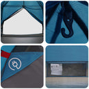 Backpacking Telt Blå 2-personers 185T Polyester med PU Coating