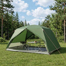 Backpacking Telt Grøn 4-personers 185T Polyester med PU Coating