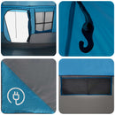 Tunneltelt Blå 275 x 240 x 200 cm 185T Polyester med PU Coating