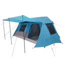 Tunneltelt Blå 400 x 278 x 182 cm 185T Polyester med PU Coating