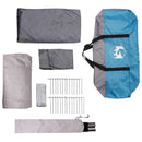 Tunneltelt Blå 560 x 395 x 212 cm 185T Polyester med PU Coating