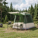 Party Tent Grøn 4-personers 185T Polyester med PU Coating