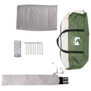 Party Tent Grøn 10-personers 185T Polyester med PU Coating