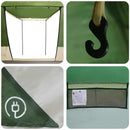 Party Tent Grøn 10-personers 185T Polyester med PU Coating