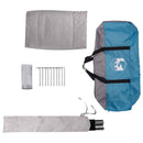 Party Tent Blå 10-personers 185T Polyester med PU Coating