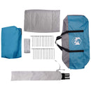 Tunneltelt Blå 382 x 262 x 214 cm 185T Polyester med PU Coating