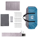 Tunneltelt Blå 675 x 392 x 210 cm 185T Polyester med PU Coating