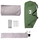 Backpacking Telt Grøn 4-personers 185T Polyester med PU Coating