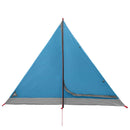 Backpacking Telt Blå 4-personers 185T Polyester med PU Coating