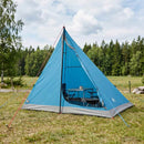 Backpacking Telt Blå 2-personers 185T Polyester med PU Coating