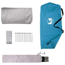 Backpacking Telt Blå 2-personers 185T Polyester med PU Coating