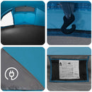 Backpacking Telt Blå 2-personers 185T Polyester med PU Coating