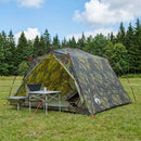 Tunneltelt Camouflage 4-personers 185T Polyester med PU Coating