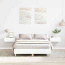 Sengestel Hvid 137 x 190 cm Konstrueret træ
