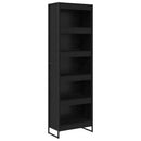 Bogskab 2 pcs Sort eg 60 x 30 x 189,5 cm Konstrueret træ