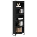 Bogskab 2 pcs Sort eg 60 x 30 x 189,5 cm Konstrueret træ
