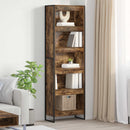 Bogskab 2 pcs Røget Eg 60 x 30 x 189,5 cm Konstrueret træ