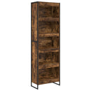 Bogskab 2 pcs Røget Eg 60 x 30 x 189,5 cm Konstrueret træ