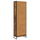 Bogskab 2 pcs Røget Eg 60 x 30 x 189,5 cm Konstrueret træ