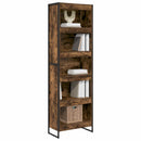 Bogskab 2 pcs Røget Eg 60 x 30 x 189,5 cm Konstrueret træ