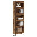 Bogskab 2 pcs Gammelt træ 60 x 30 x 189,5 cm Konstrueret træ