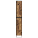Bogskab 2 pcs Gammelt træ 60 x 30 x 189,5 cm Konstrueret træ