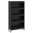 Bogskab 2 pcs Sort eg 80 x 30 x 155 cm Konstrueret træ