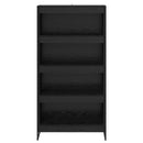 Bogskab 2 pcs Sort eg 80 x 30 x 155 cm Konstrueret træ
