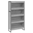 Bogskab 2 pcs Grå Sonoma 80 x 30 x 155 cm Konstrueret træ