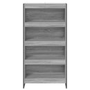Bogskab 2 pcs Grå Sonoma 80 x 30 x 155 cm Konstrueret træ