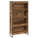 Bogskab 2 pcs Gammelt træ 80 x 30 x 155 cm Konstrueret træ