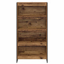 Bogskab 2 pcs Gammelt træ 80 x 30 x 155 cm Konstrueret træ