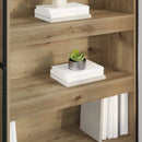 Bogskab 2 pcs Artisan eg 80 x 30 x 155 cm Konstrueret træ