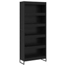 Bogskab 2 pcs Sort eg 80 x 30 x 189,5 cm Konstrueret træ