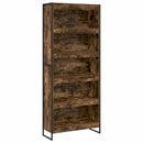Bogskab 2 pcs Røget Eg 80 x 30 x 189,5 cm Konstrueret træ