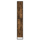 Bogskab 2 pcs Røget Eg 80 x 30 x 189,5 cm Konstrueret træ