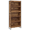 Bogskab 2 pcs Gammelt træ 80 x 30 x 189,5 cm Konstrueret træ