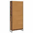 Bogskab 2 pcs Gammelt træ 80 x 30 x 189,5 cm Konstrueret træ