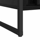 Warderobe med dør Sort eg 50 x 50 x 200 cm Konstrueret træ