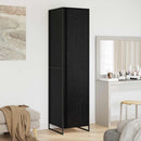Warderobe med dør Sort eg 50 x 50 x 200 cm Konstrueret træ